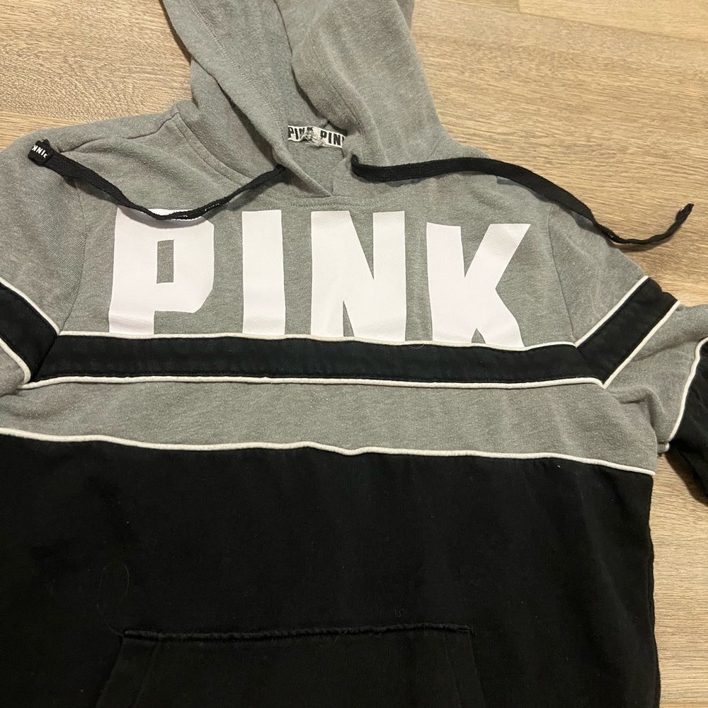 Women’s size small color block hoodie PINK by Victorias Secret